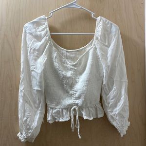 Hollister. Tag was cut out for comfort reasons. Barely worn